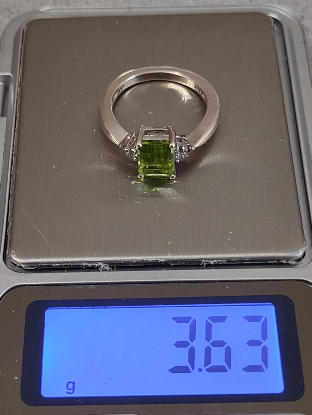 Firm Final Price!*Sterling Peridot Ring(7) - Picture 5 of 5